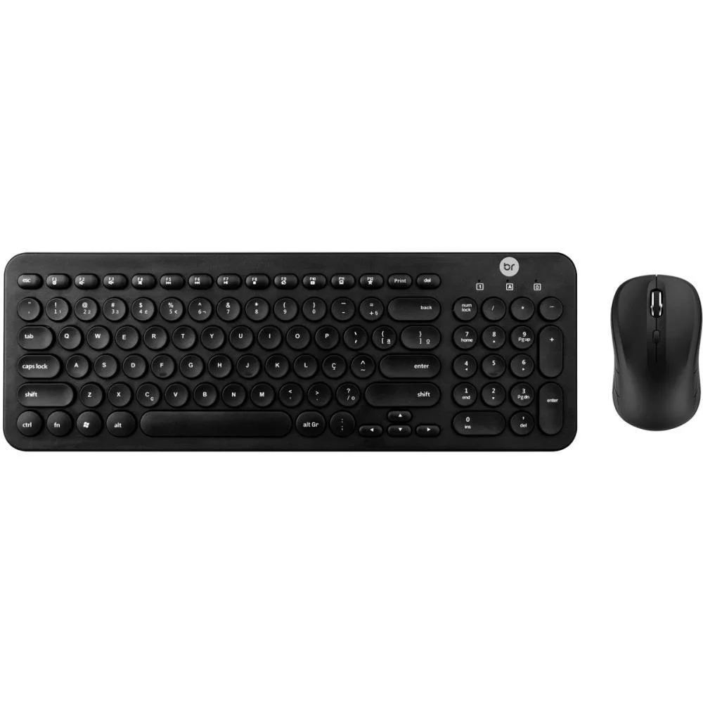 Kit Perifericos Teclado+Mouse Multimidia Preto Bright (Kit)