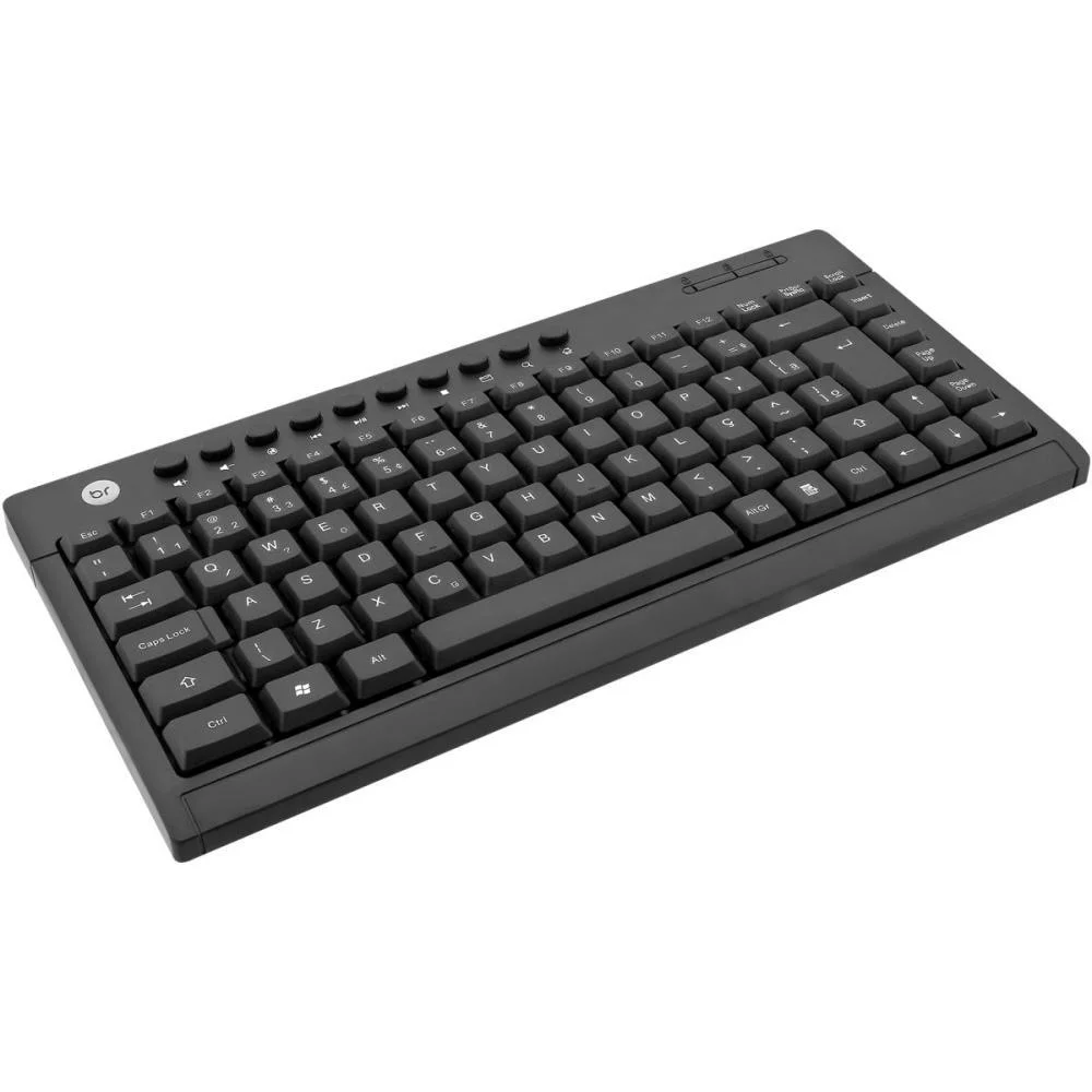 Teclado Usb Multimidia Mini Preto Bright
