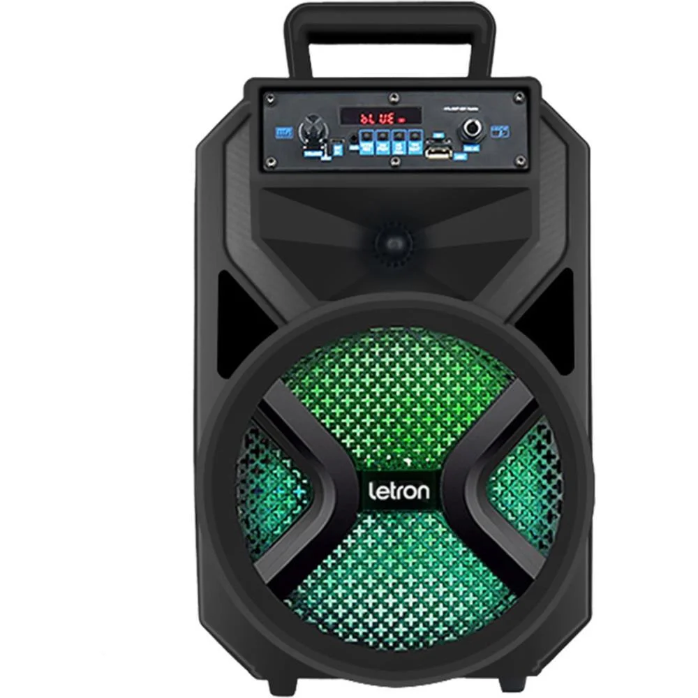Caixa Acustica Letron Karaoke Hit C/Led Leonora