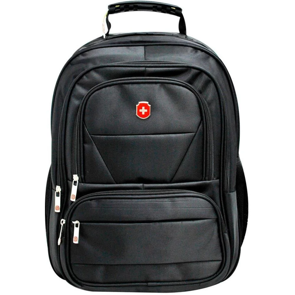 Mochila Para Notebook Executiva Preta Gd 5 Bolsos Yins