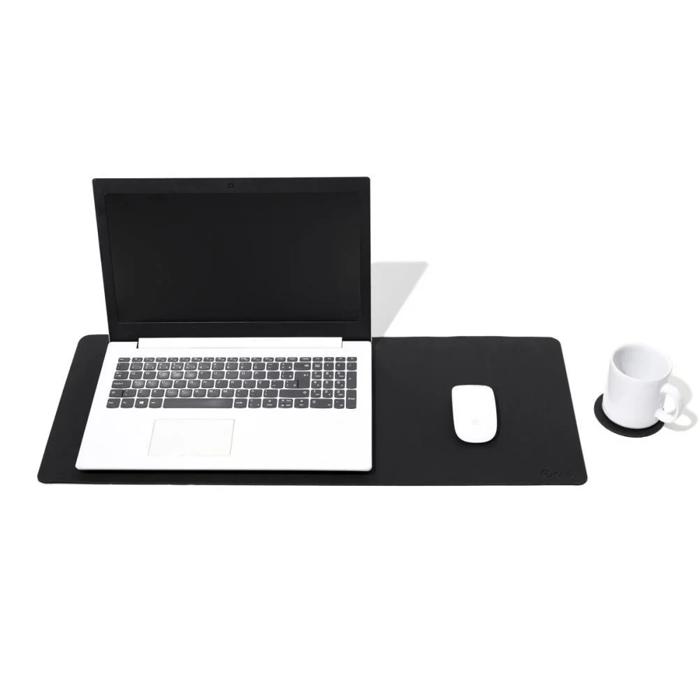 Mouse Pad Deskpad Courino Preto 30X70Cm Cavia