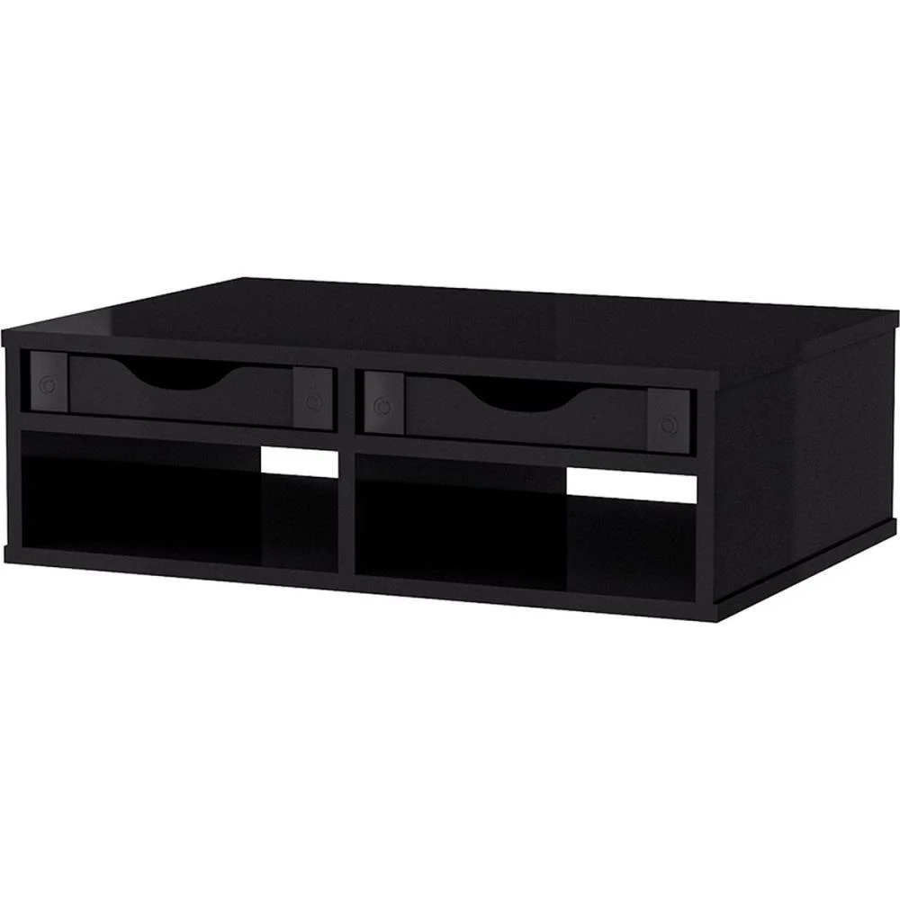 Suporte Para Monitor 2Gavetas Impressora Black Souza