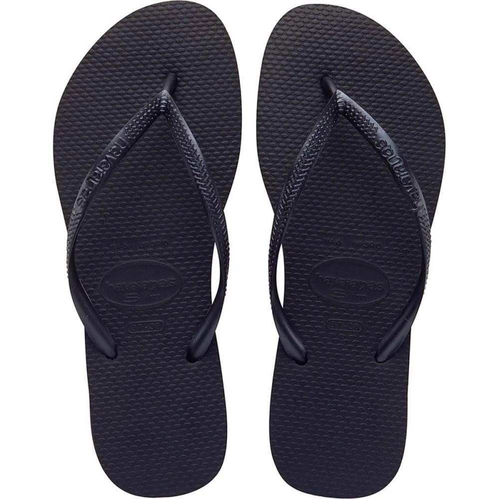 Chinelo Havaianas Feminino Slim 39/0 Preto Havaianas (Par)