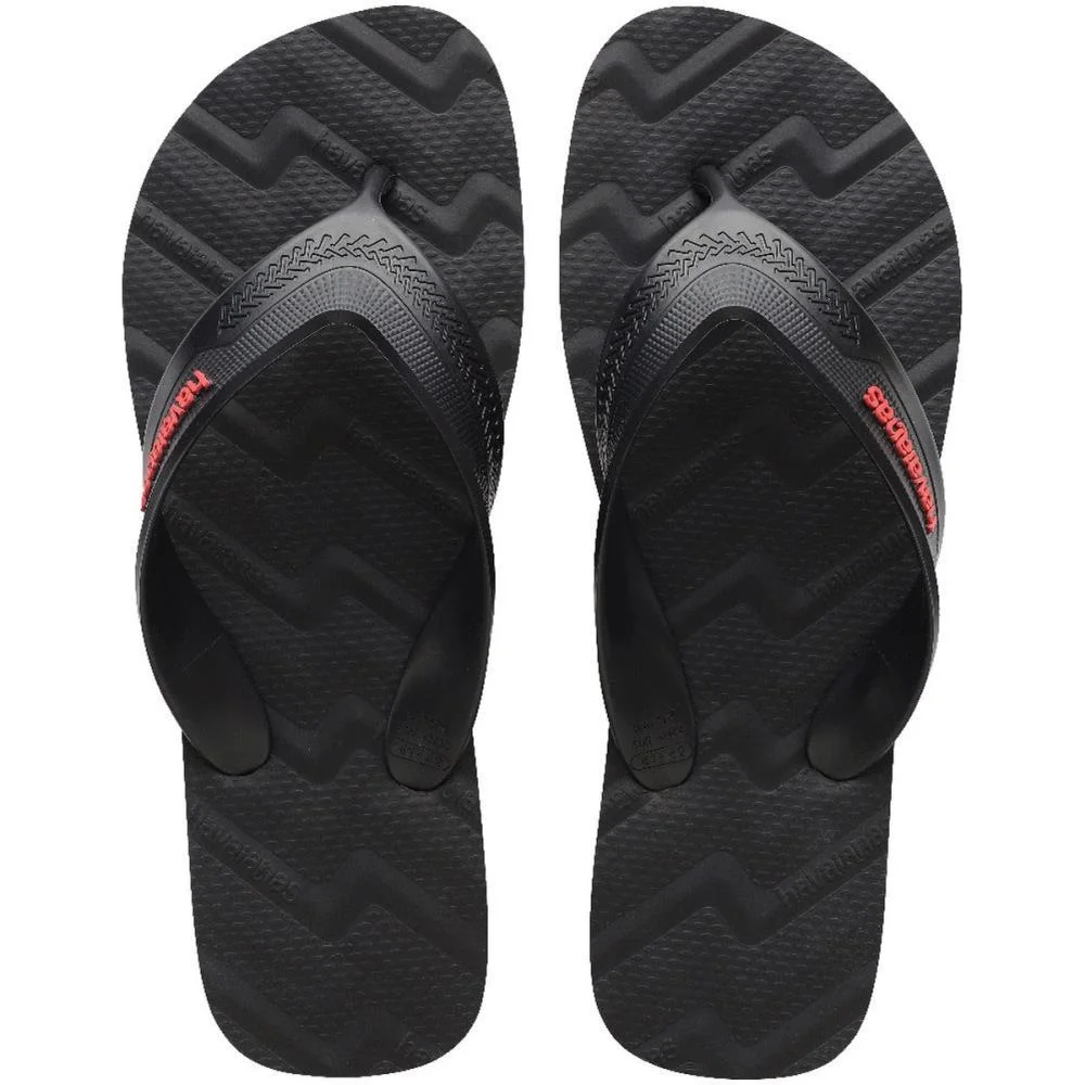 Chinelo Havaianas Masculino Track Waves 45/6 Preto Havaianas (Par)