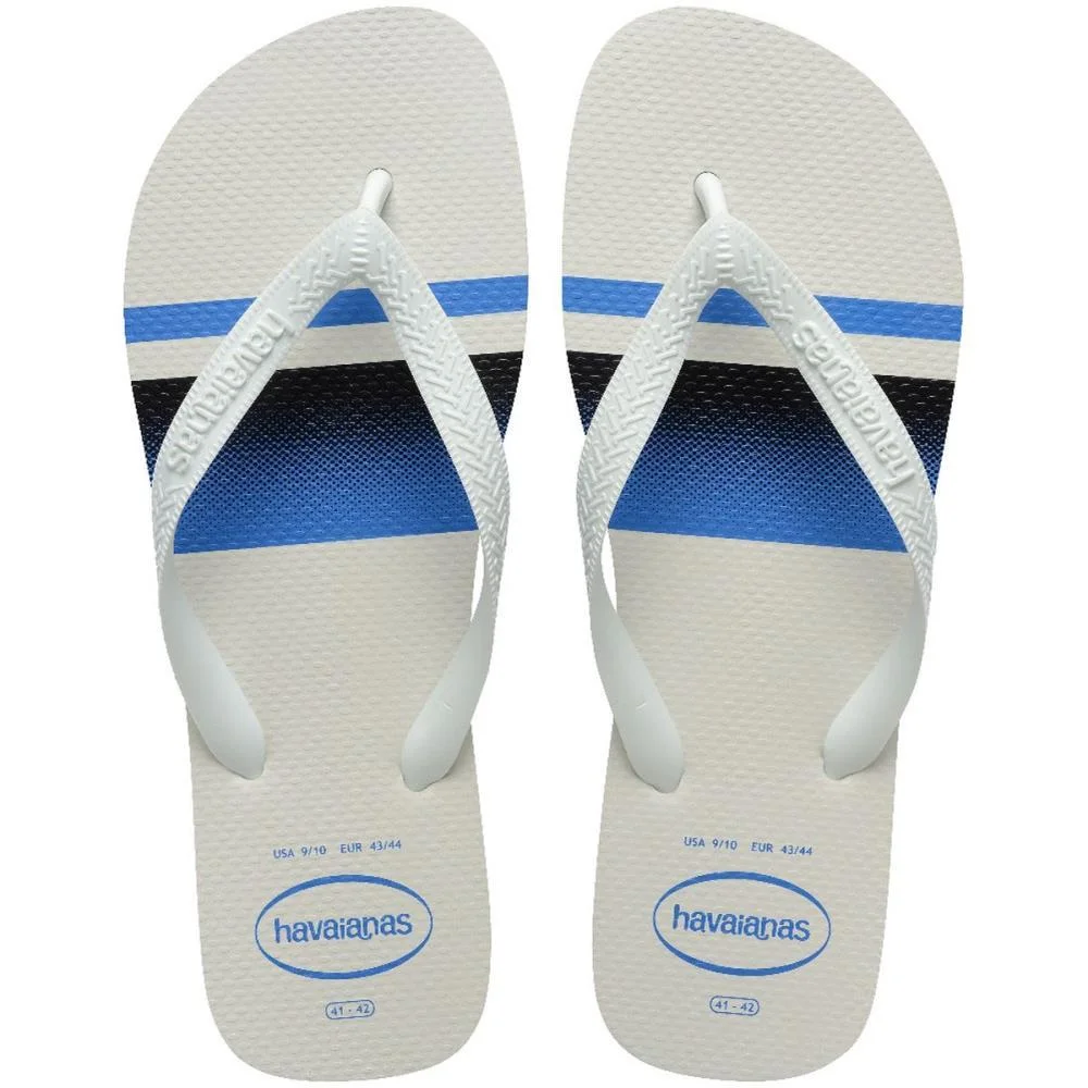 Chinelo Havaianas Masculino Top Basic 41/2 Branco/Azul Havaianas (Par)