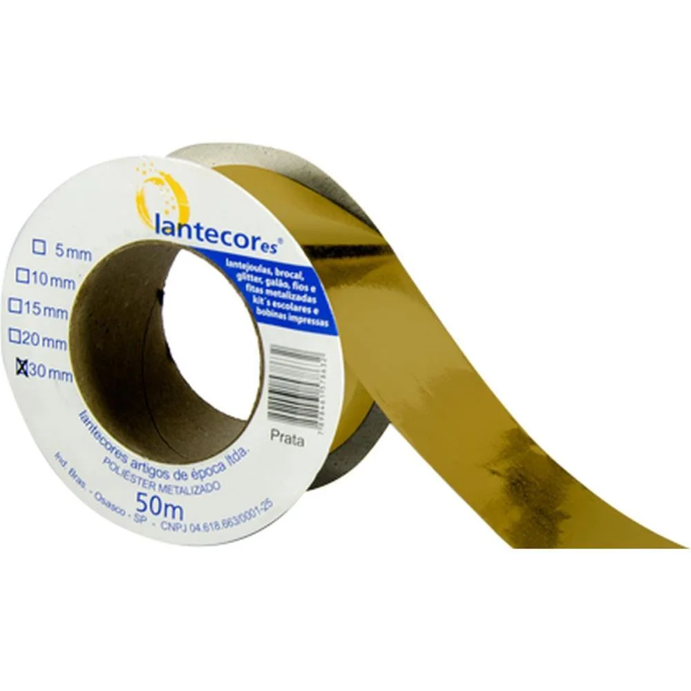 Fita Metaloide 15Mmx50Mts. Ouro Lantecor