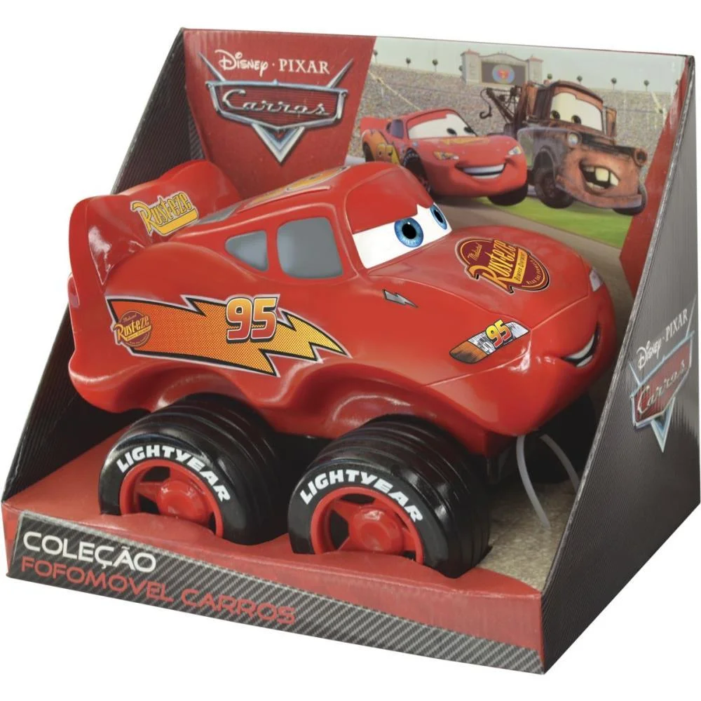 Carrinho Cars Mcqueen Fofomovel Lider
