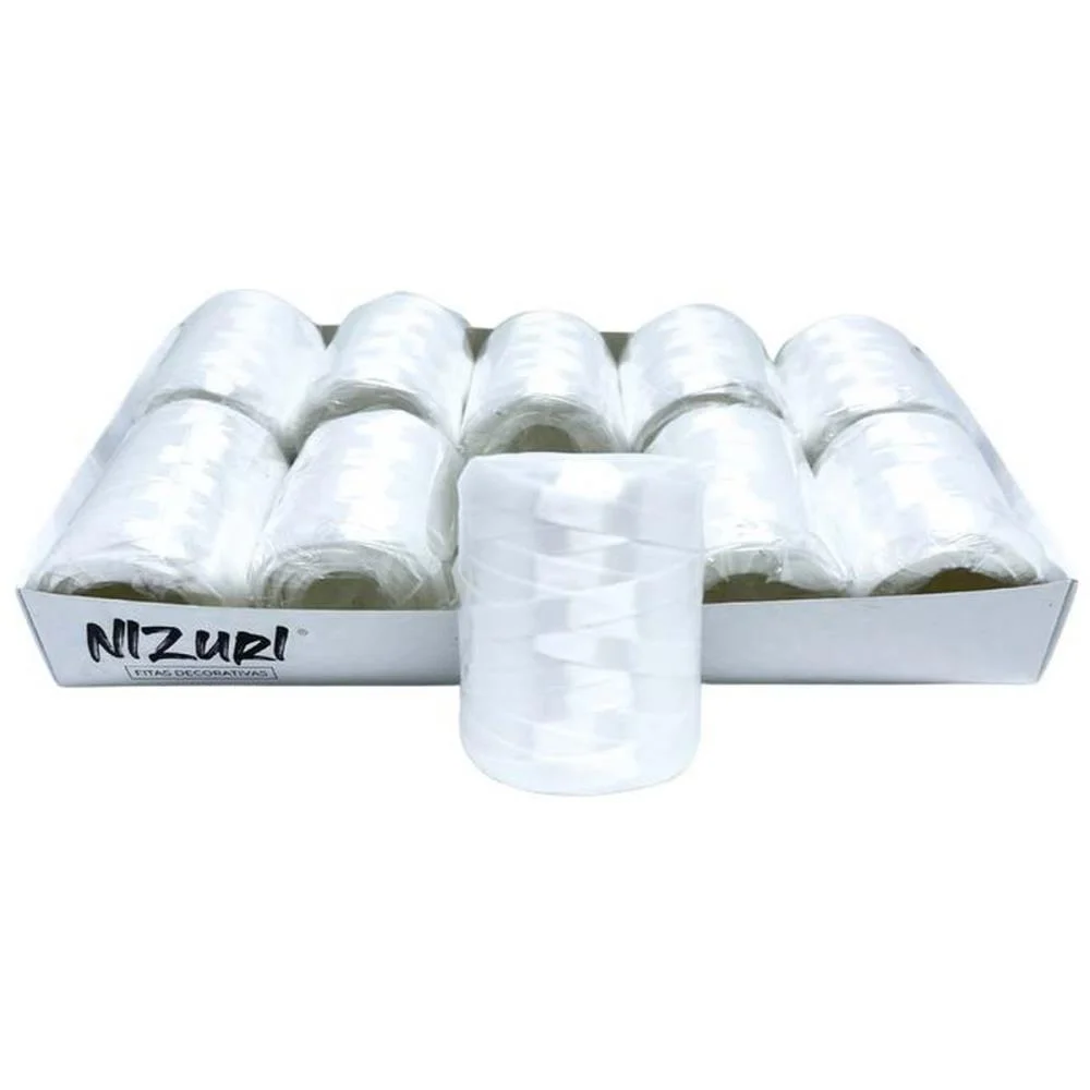 Fitilho 5Mmx50M Branco Nizuri (Pct.c/10)