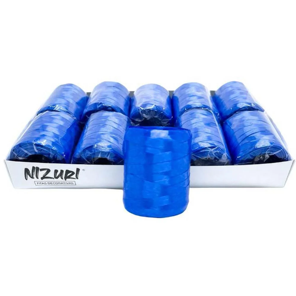 Fitilho 5Mmx50M Azul Nizuri (Pct.c/10)