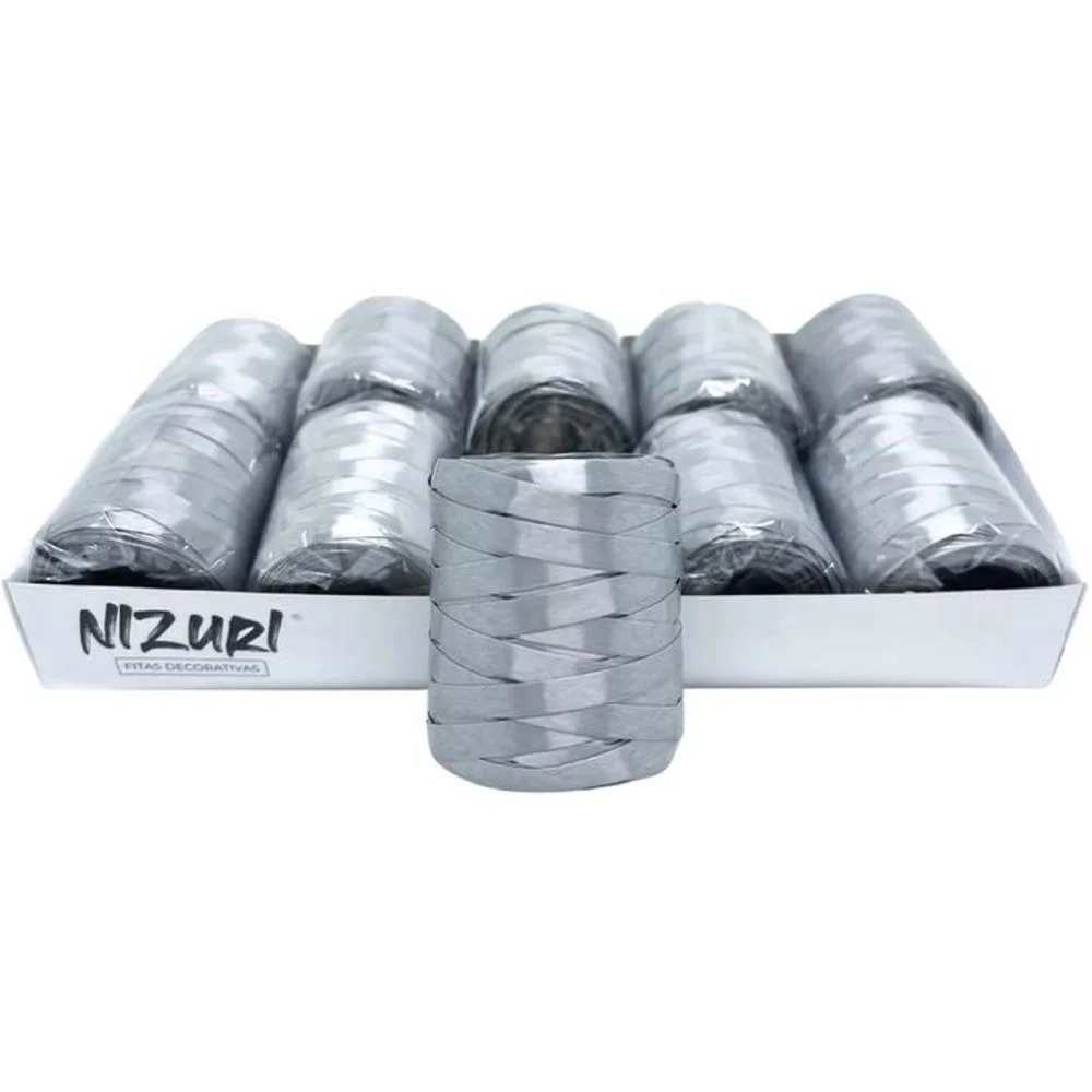 Fitilho 5Mmx50M Prata Nizuri (Pct.c/10)