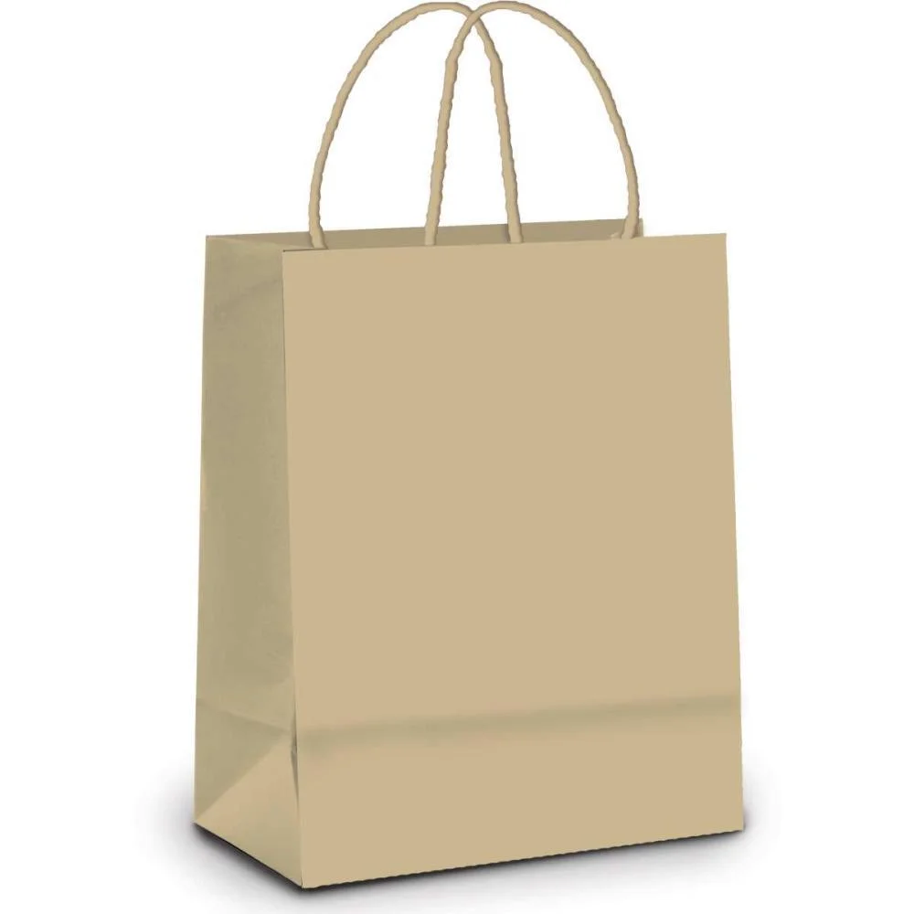 Sacola Para Presente Kraft P 21,5X15X8Cm 80G Cromus (Pct.c/10)