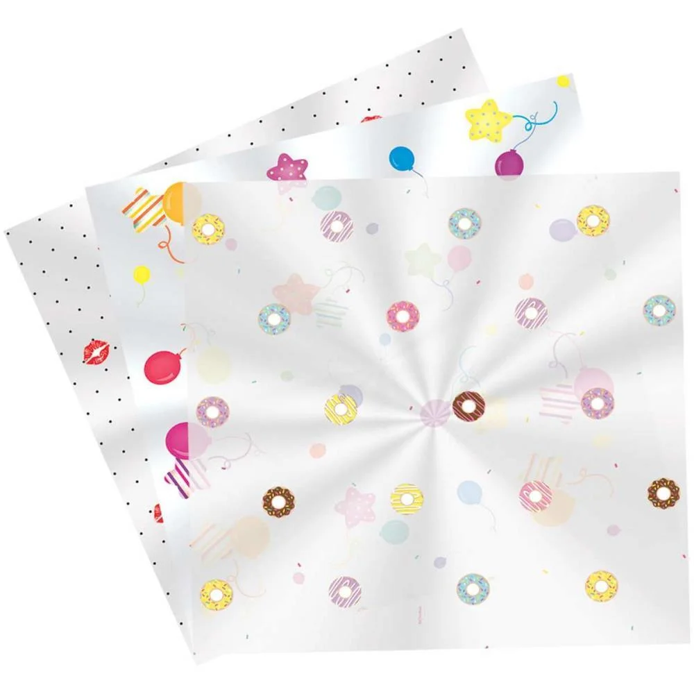 Saco Poli Transparente Decorad 20X29Cm. Diversas Estampas Cromus C/ 100 Unidades