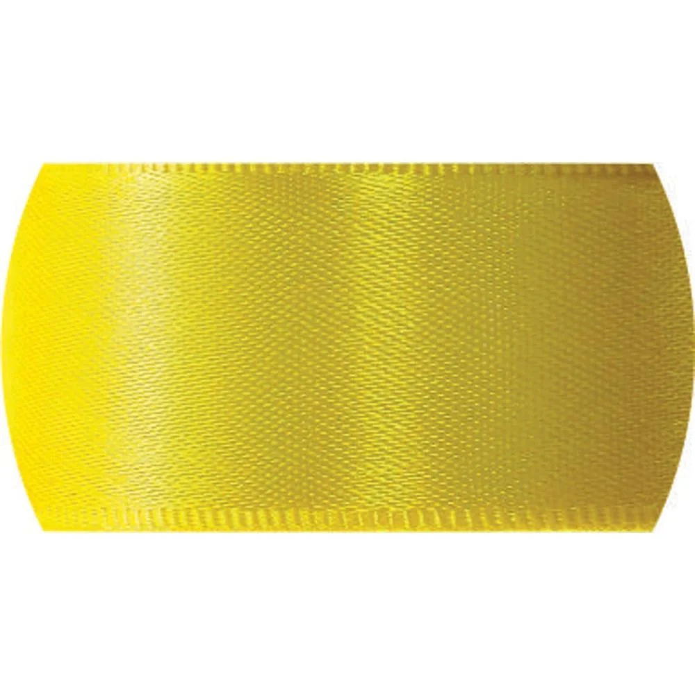 Fita De Cetim 07Mm 10M. Amarelo Gema 763 Fitas Progresso