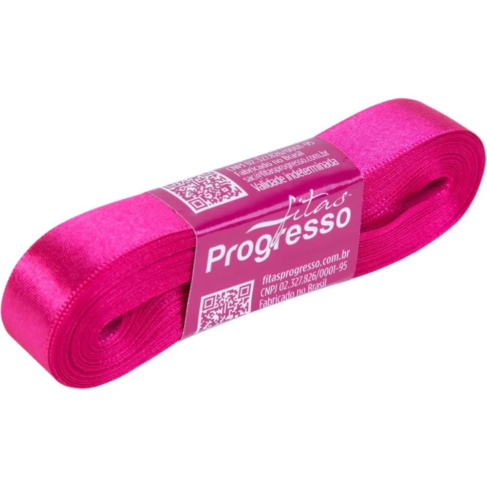 Fita De Cetim 15Mm 10M. Pink 303 Fitas Progresso