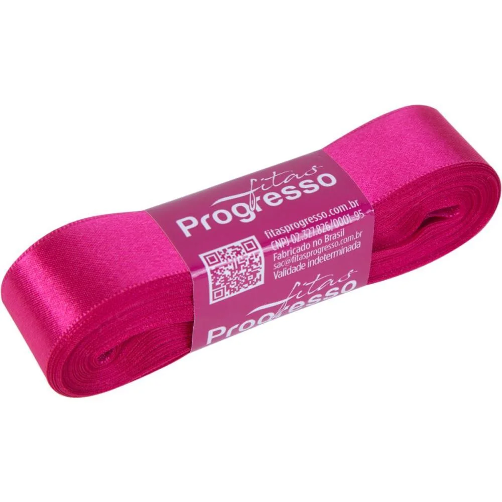 Fita De Cetim 22Mm 10M. Pink 303 Fitas Progresso