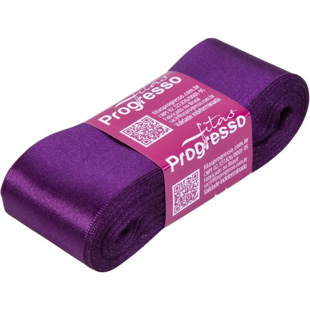 Fita De Cetim 38Mm 10M. Violeta 675 Fitas Progresso