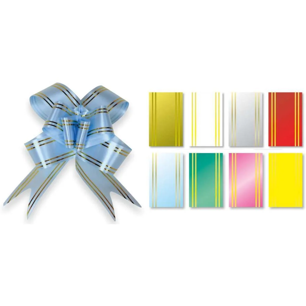 Laco Pronto Decorado 5,0Cmx80Cm Sort.c/Fio Dourado Gala Embalagens (Pct.c/50)