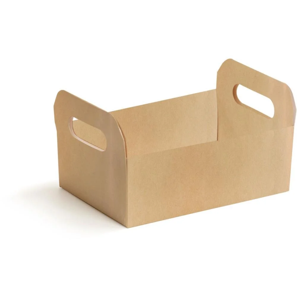Cesta De Papel Caixote Kraft Tam G 25X19X10Cm Cromus (Pct.c/10)