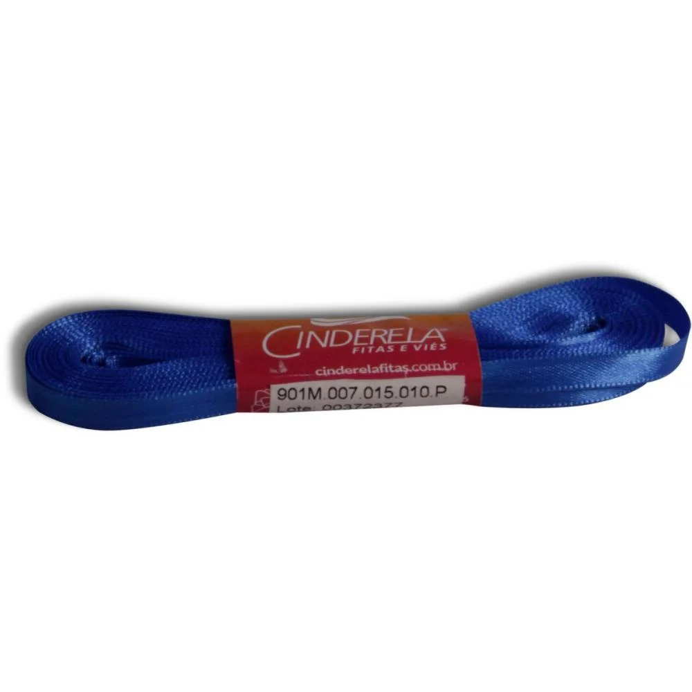 Fita De Cetim 07Mm 10M. Azul Royal Cinderela