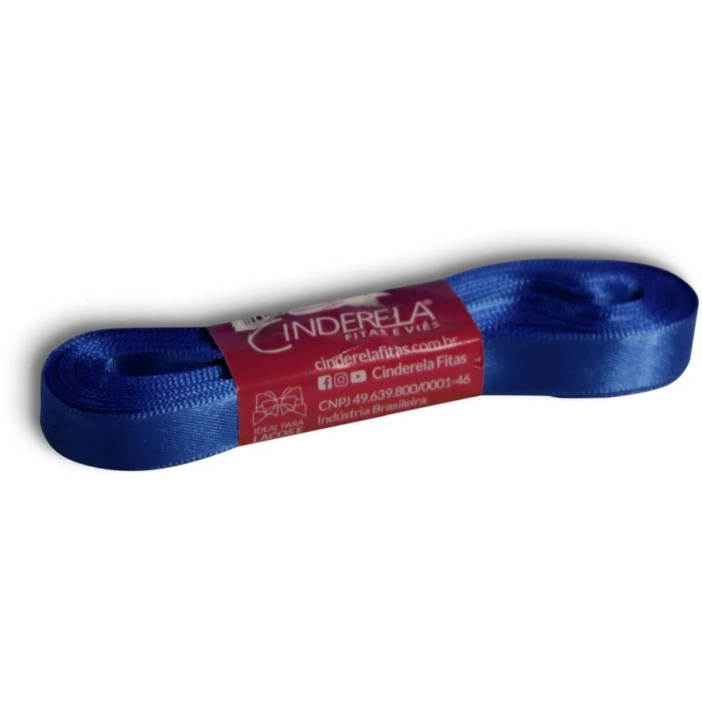 Fita De Cetim 10Mm 10M. Azul Royal Cinderela