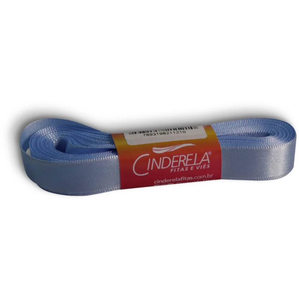 Fita De Cetim 15Mm 10M. Azul Claro Cinderela