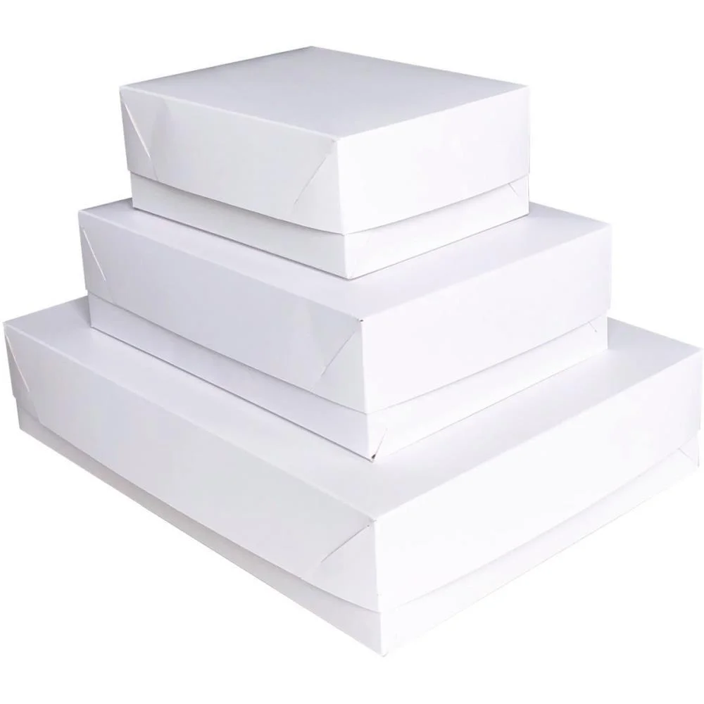 Caixa Para Presente Com Tampa Gd 35X25,5X7,5 Branca Cristina (Pct.c/10)