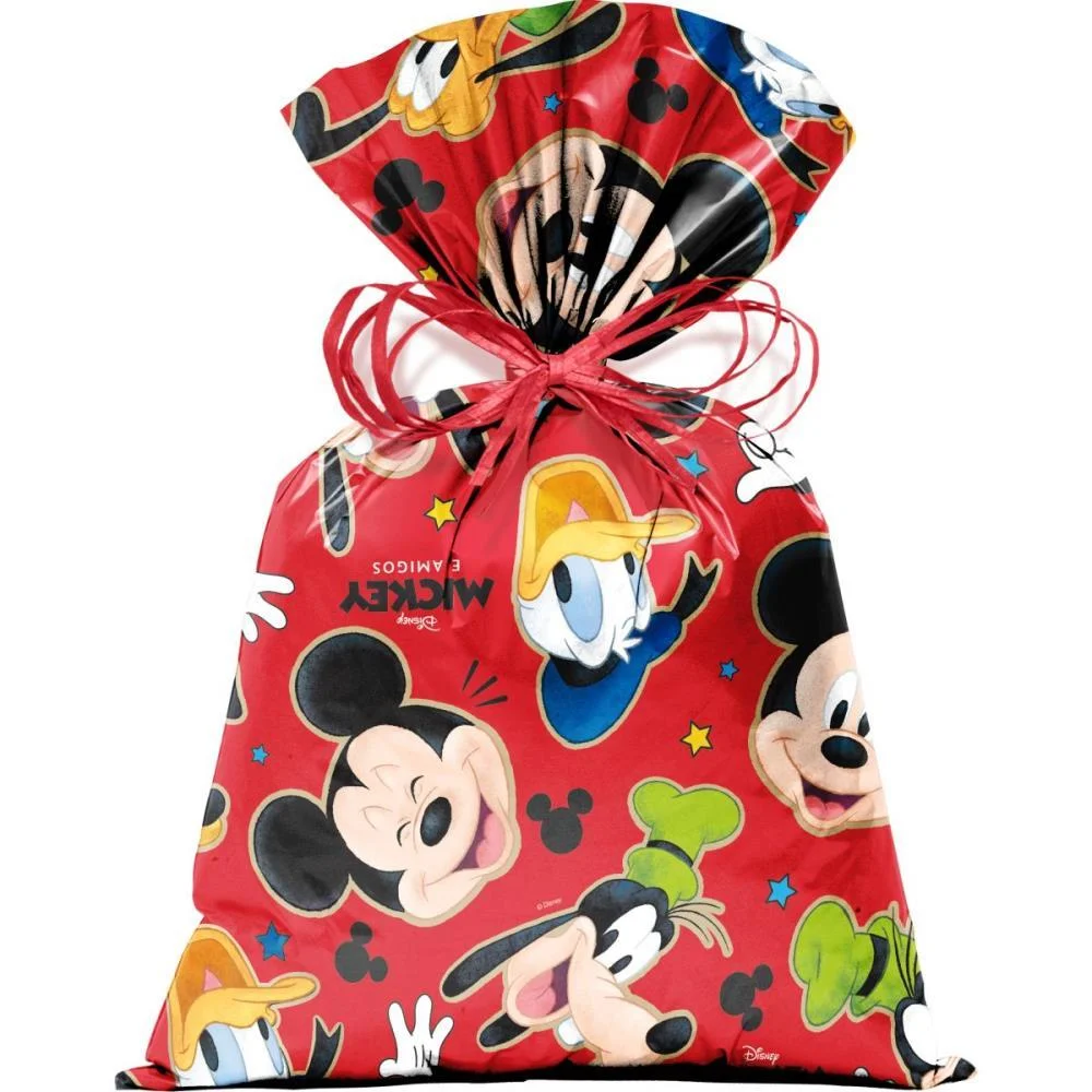 Saco Metalizado 45X60Cm Mickey Stickers Perol. 45X59Cm Cromus (Pct.c/25)