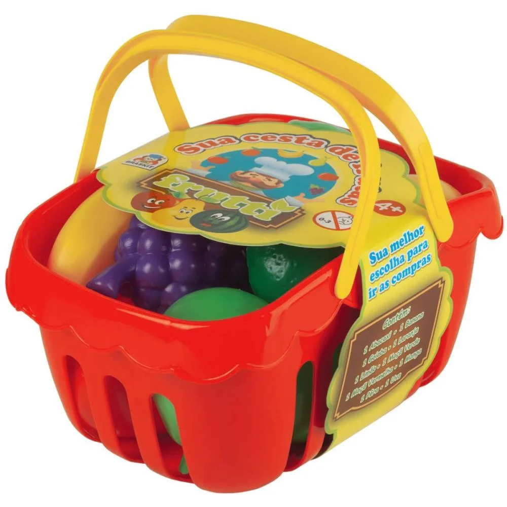 Brincando De Casinha Cesta De Frutas Braskit