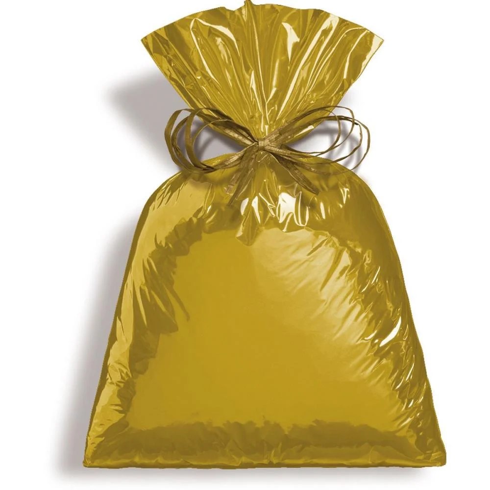 Saco Metalizado 30X45Cm Dourado 30X44Cm Cromus (Pct.c/50)