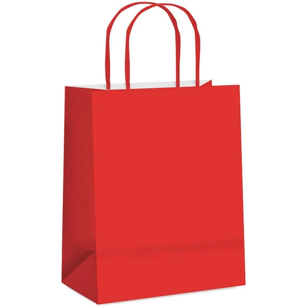 Sacola Para Presente Lisa Vermelha G 32X26,5X13Cm Cromus (Pct.c/10)