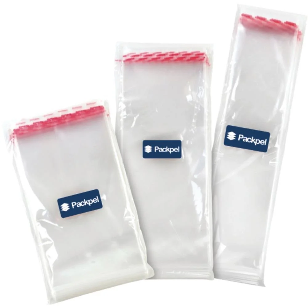 Saco Adesivado Transparente 12X12Cm+3Cm Aba Packpel (Pct.c/50)