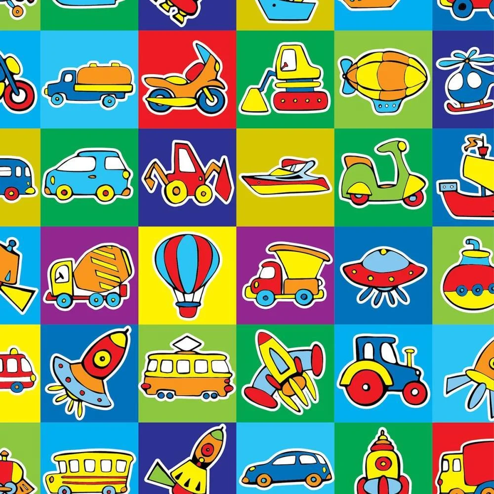 Papel Presente Bobina Couche 60Cm. Mod.124 Brinquedos Gessele (Bo-100Mts)