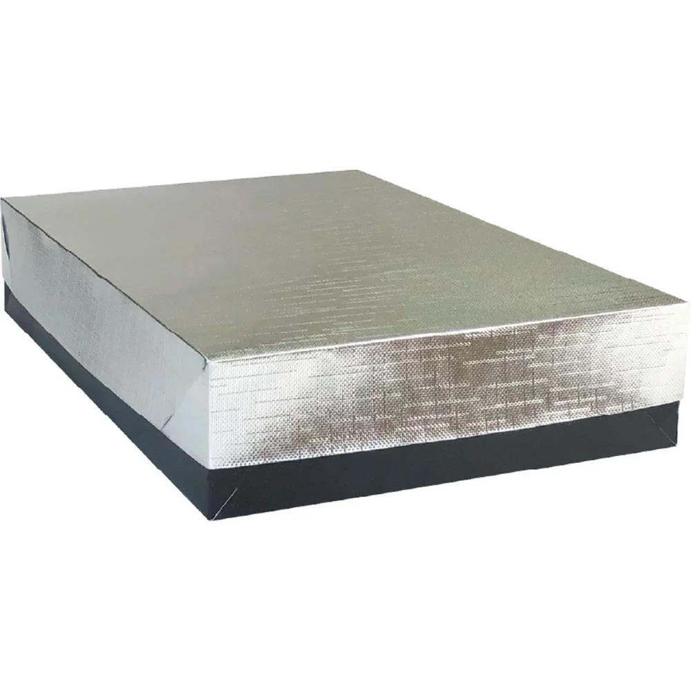 Caixa Para Presente Com Tampa Veneza Gd 35X25,5X7,5 Prata Cristina (Pct.c/10)