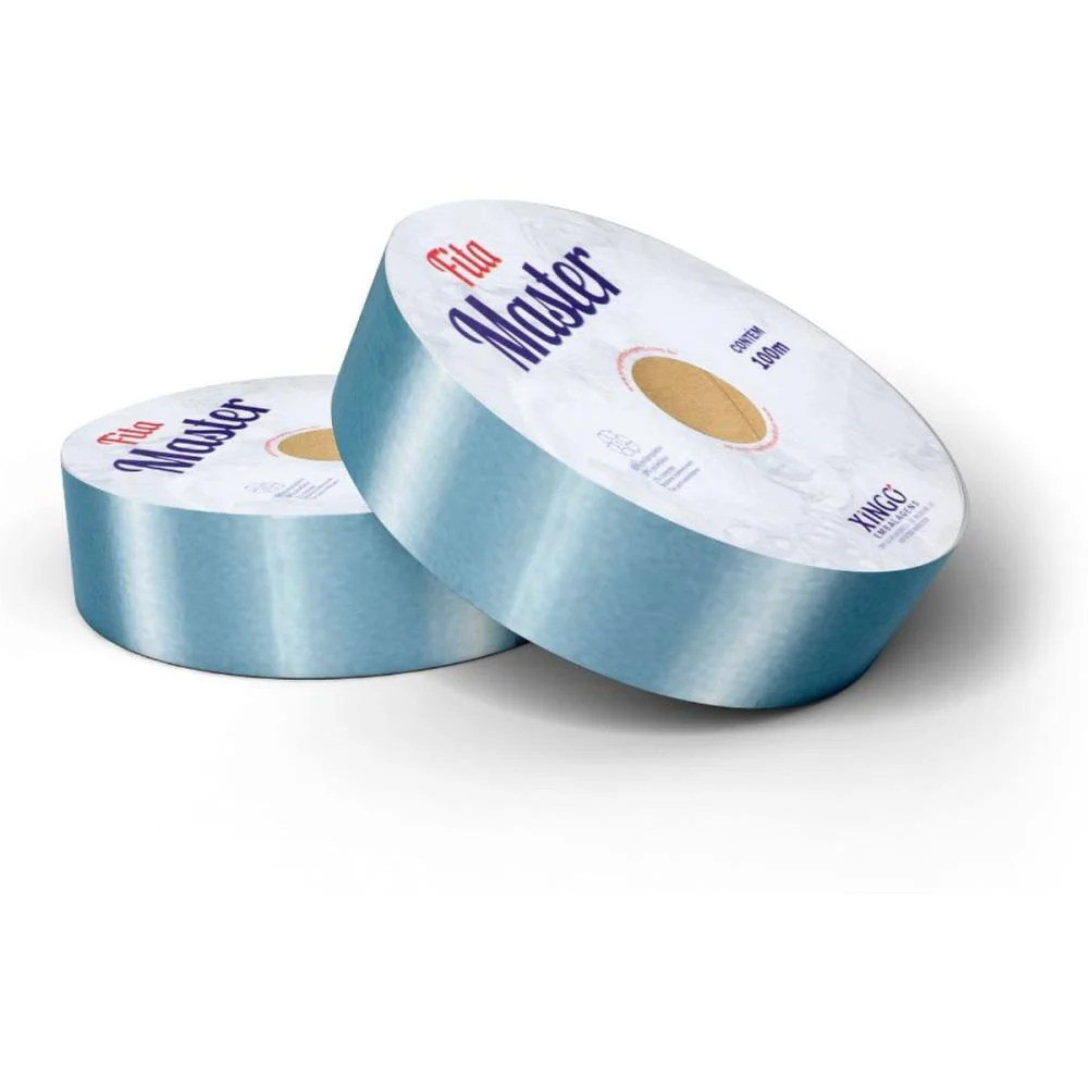 Fita Master Lisa 32Mmx50M Azul Claro Xingo Embalagens