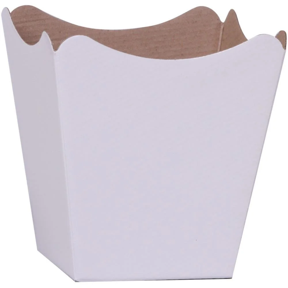 Cachepot Paper Liso Pote 15 Branco 16X17X11Cm Xingo Embalagens (Pct.c/10)