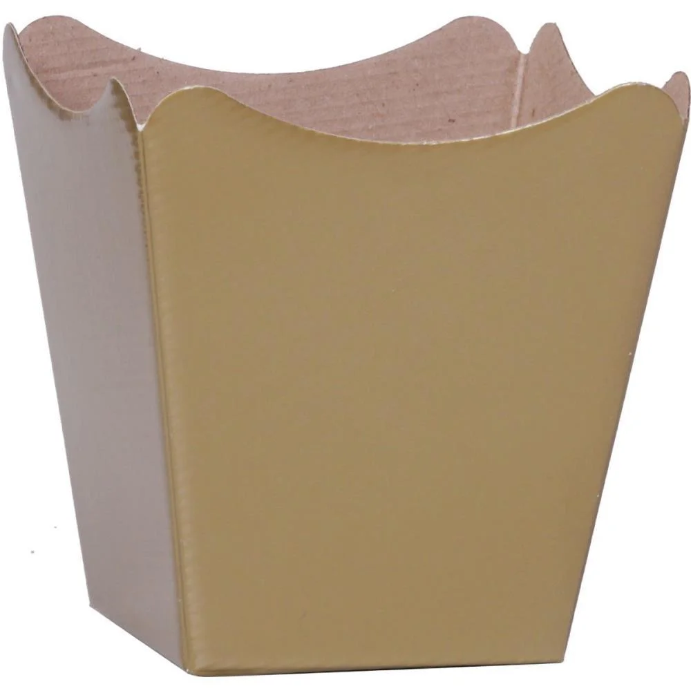 Cachepot Paper Liso Pote 15 Ouro 16X17X11Cm Xingo Embalagens (Pct.c/10)