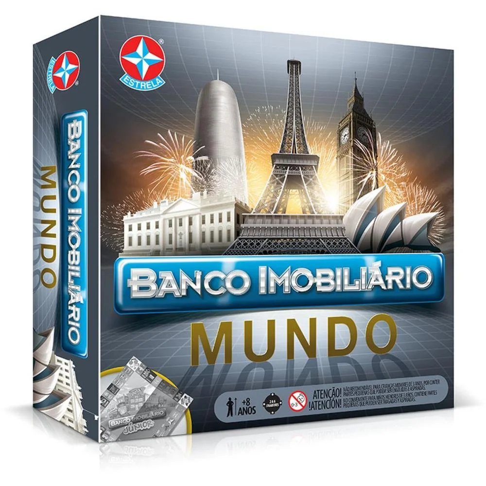 Jogo De Tabuleiro Banco Imobiliario Mundo Estrela