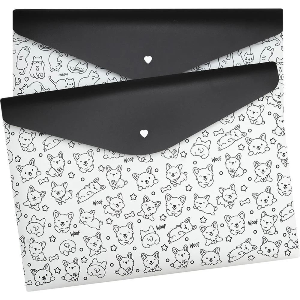 Pasta Envelope A4 Dogs E Cats Sortidas Polibras