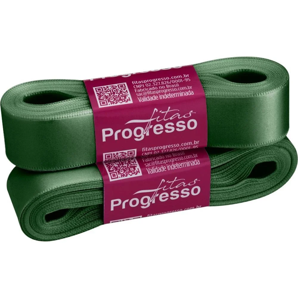 Fita De Cetim 22Mm 10M. Verde Oliva 2059 Fitas Progresso
