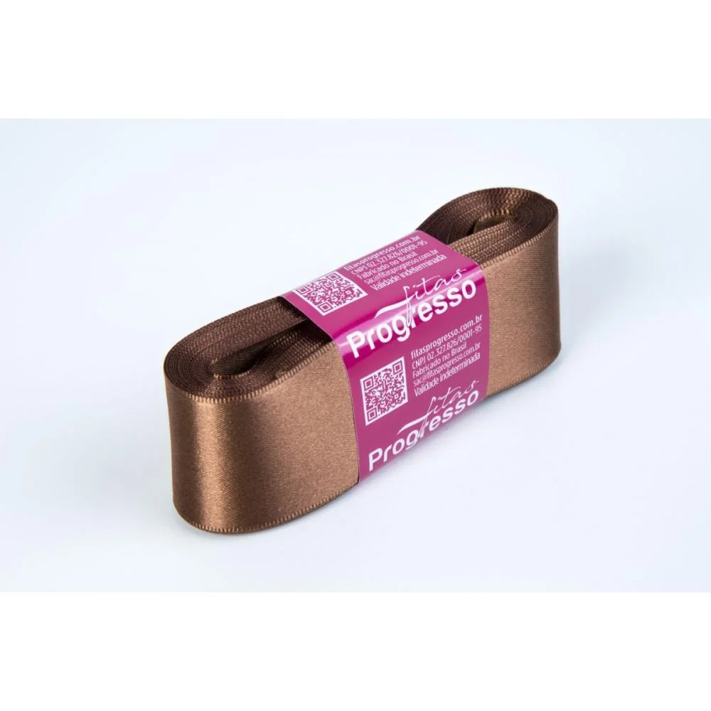 Fita De Cetim 38Mm 10M. Marrom 391 Fitas Progresso