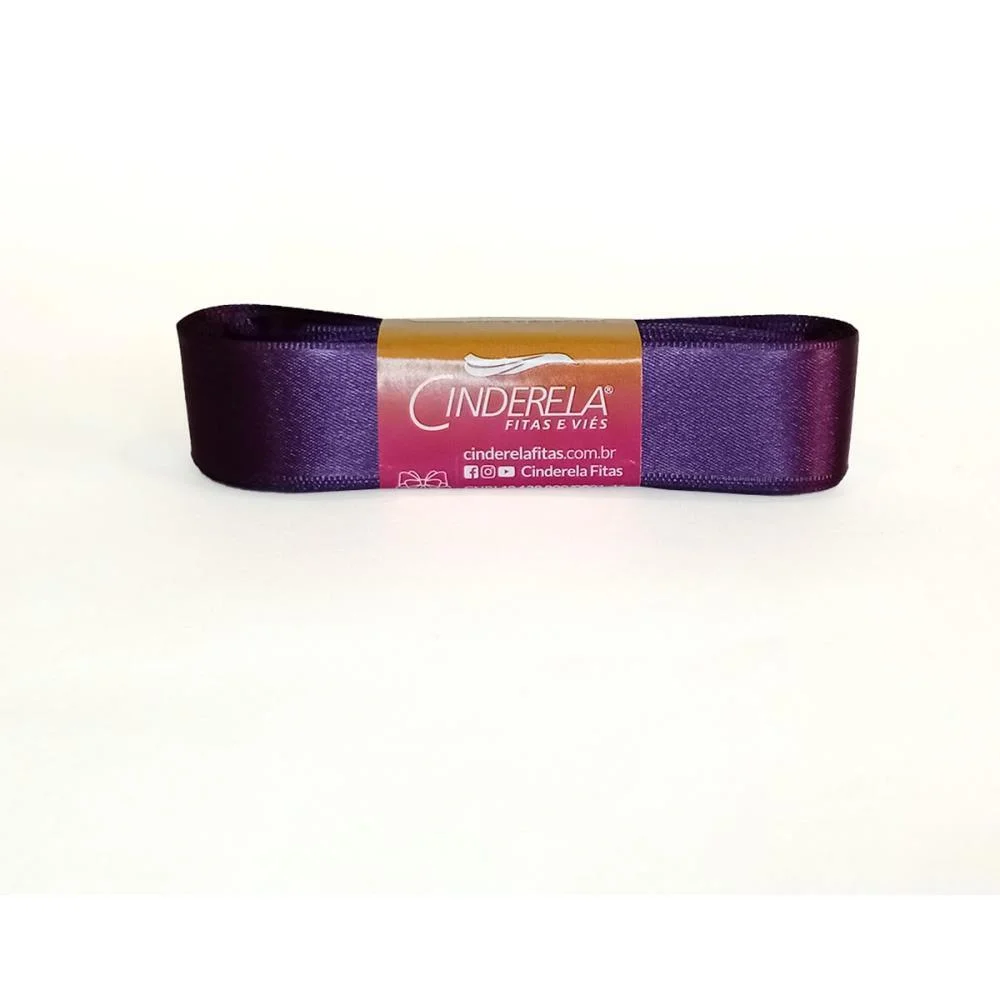 Fita De Cetim 22Mm 10M. Roxo Cinderela