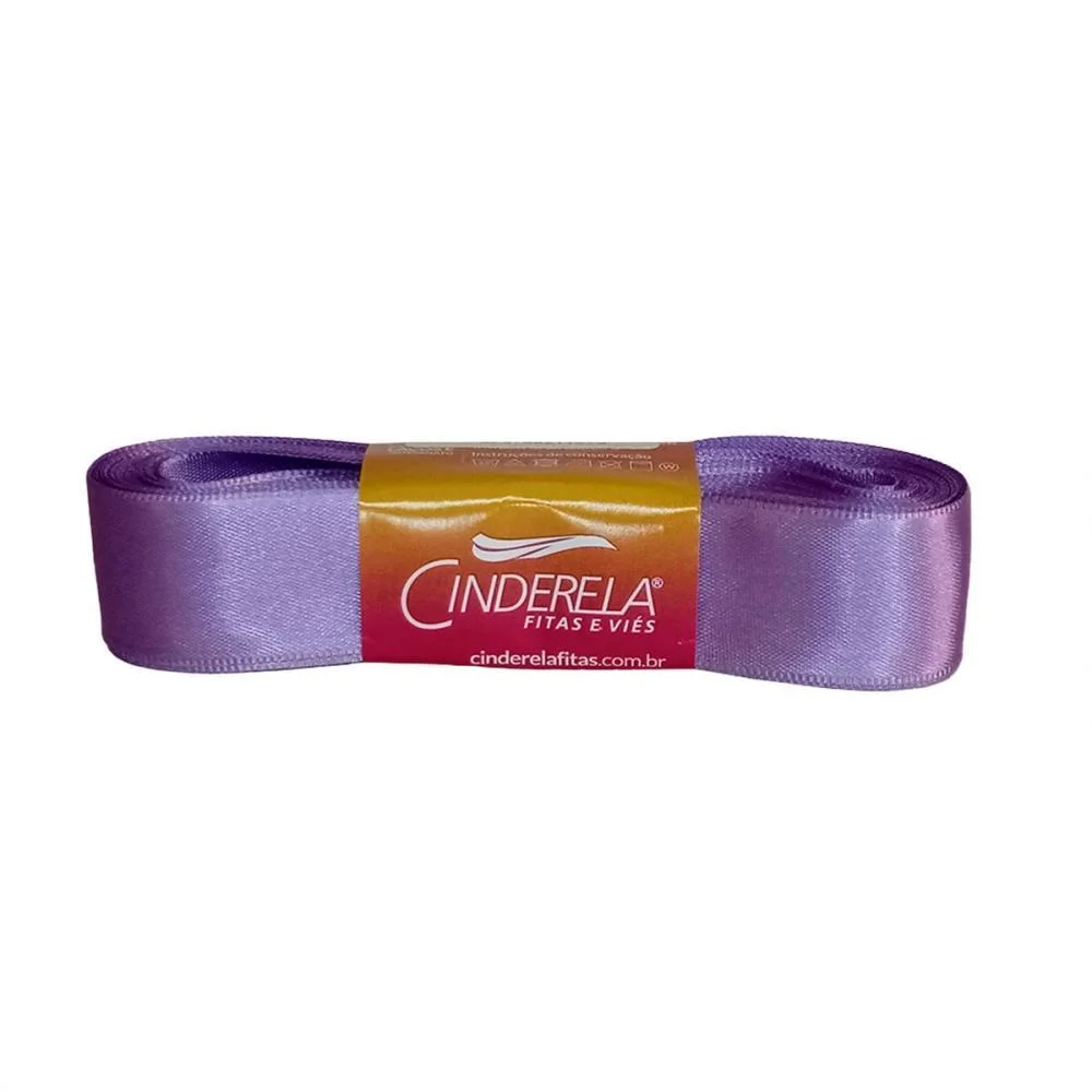 Fita De Cetim 22Mm 10M. Lilas Escuro Cinderela