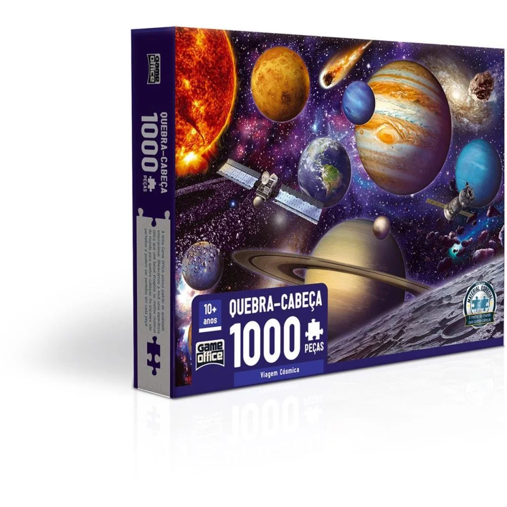 Quebra-Cabeca Cartonado Viagem Cosmica 1000Pcs Toyster