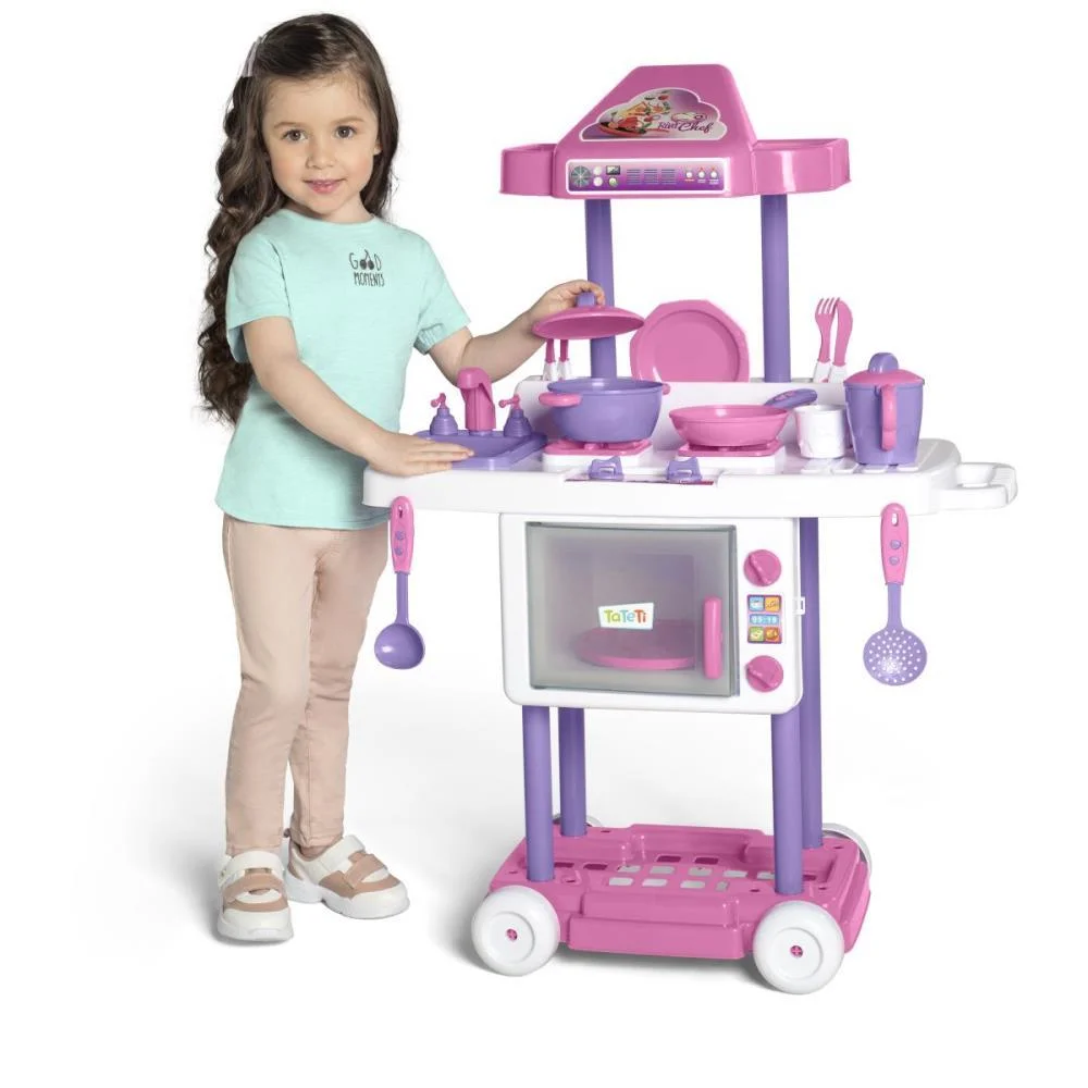 Brincando De Casinha Riva Chef Completa Rosa Tateti