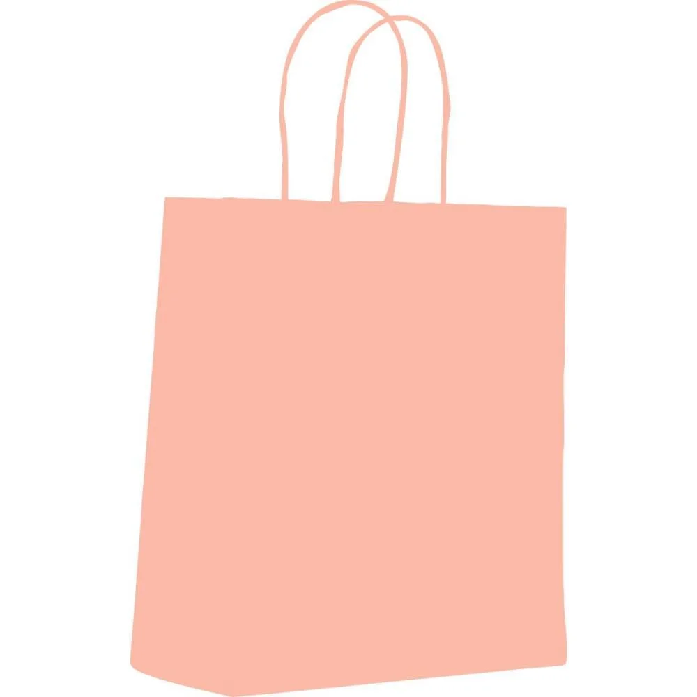 Sacola Para Presente Lisa Rosa Bebe Pp 14,5X16X8Cm Scrity (Pct.c/10)