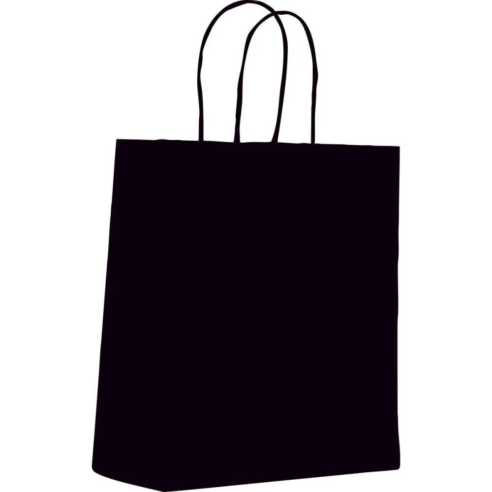 Sacola Para Presente Lisa Preta P 16,4X21X8,5Cm Scrity (Pct.c/10)