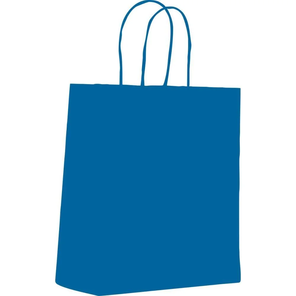 Sacola Para Presente Lisa Azul Royal M 22,5X31,5X10Cm Scrity (Pct.c/10)