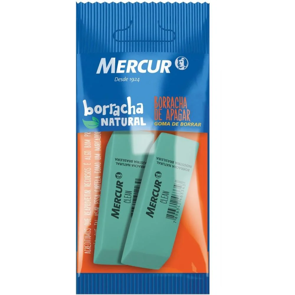 Borracha Colorida Clean Verde Pull Pack Mercur (Bl.c/02)