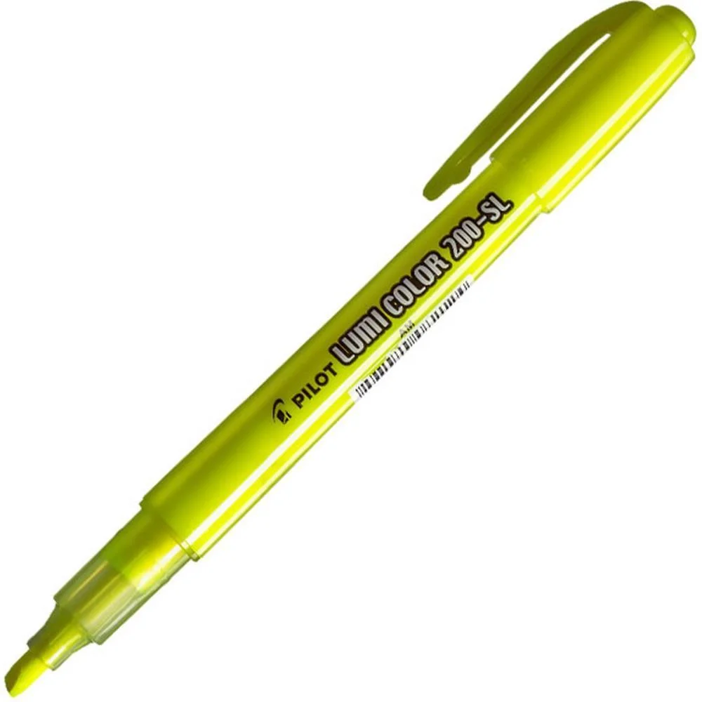 Caneta Marca Texto Lumicolor 200-Sl Amarela Pilot (Cx.c/12)