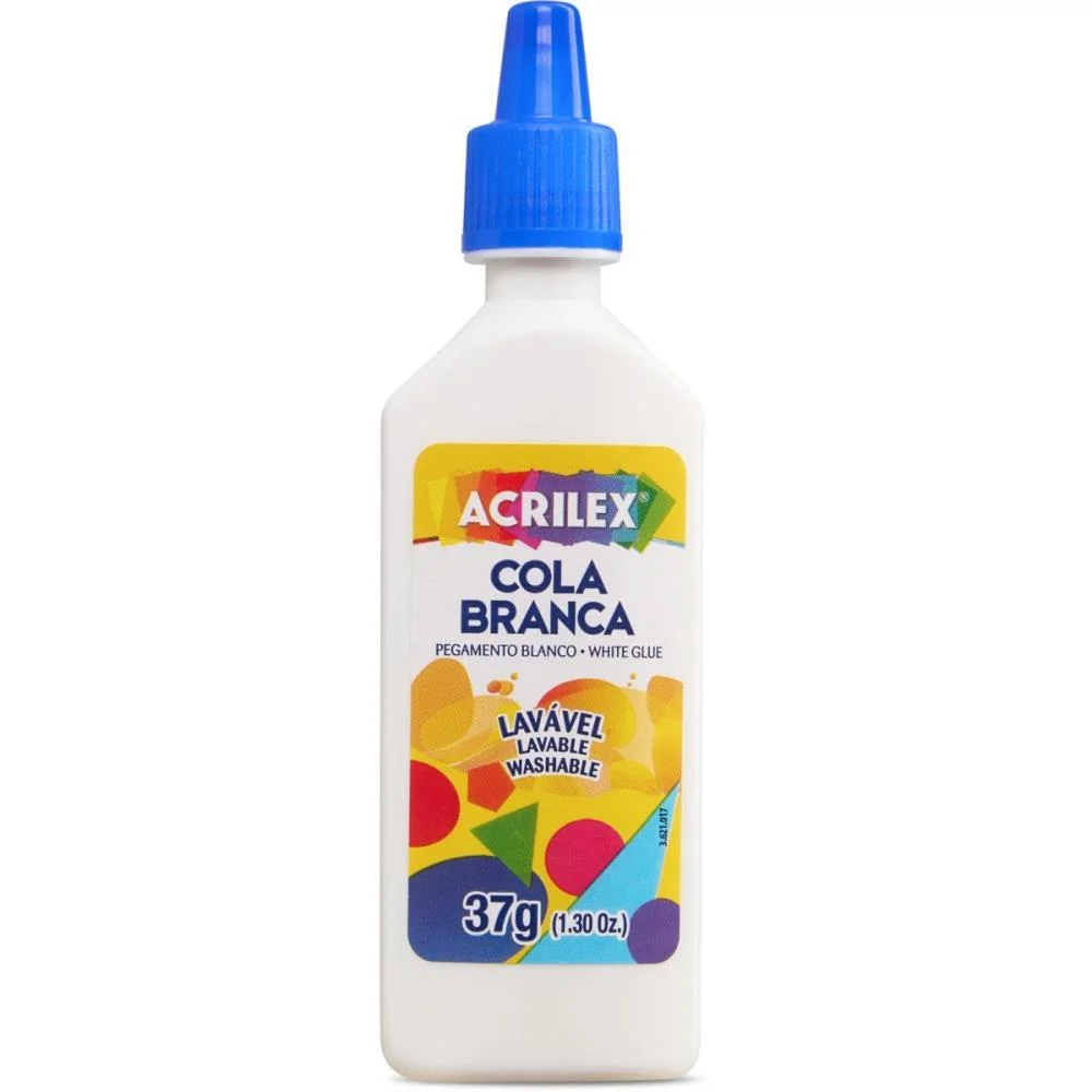 Cola Escolar Branca 37G Acrilex (Pct.c/12)